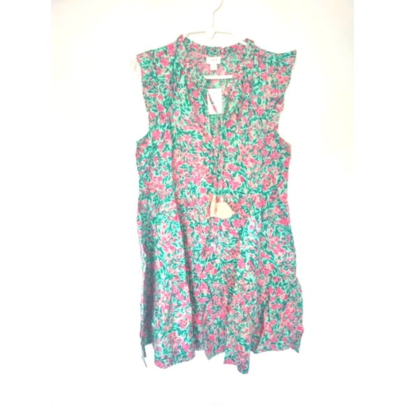 J. Crew Ruffle-sleeve tiered‎ beach dress - Picture 5 of 11